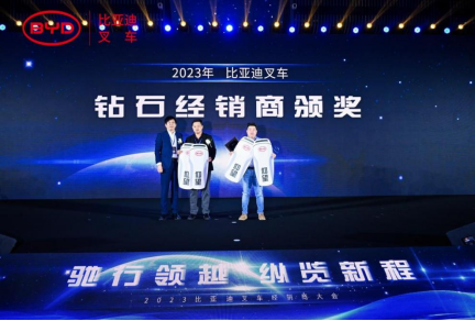 2023比亞迪叉車經銷商大會圓滿收官，世恒機械再獲殊榮！