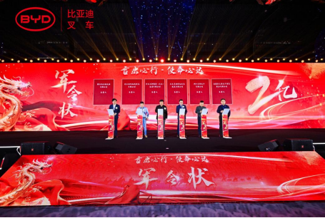 2023比亞迪叉車經銷商大會圓滿收官，世恒機械再獲殊榮！